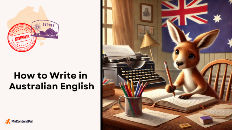 How to write in Australian English